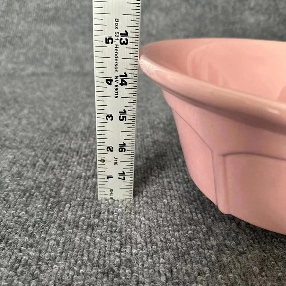 Rosanna Batter Mixing Bowl Pink Ceramic With Pour Spout Retro Pinup Kitchen - Picture 8 of 8